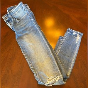 flying monkey skinny distressed jeans!